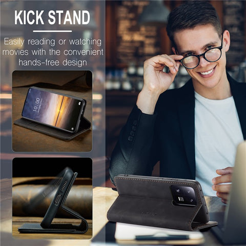 CASEME 013 Series For Xiaomi 13 Pro 5G Wallet Stand Phone Case Phone Leather Cover