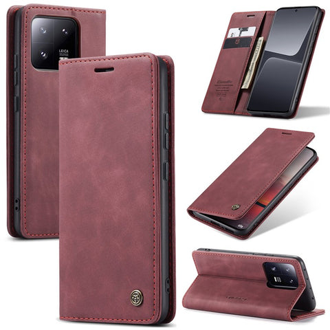 CASEME 013 Series For Xiaomi 13 Pro 5G Wallet Stand Phone Case Phone Leather Cover
