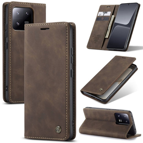 CASEME 013 Series For Xiaomi 13 Pro 5G Wallet Stand Phone Case Phone Leather Cover