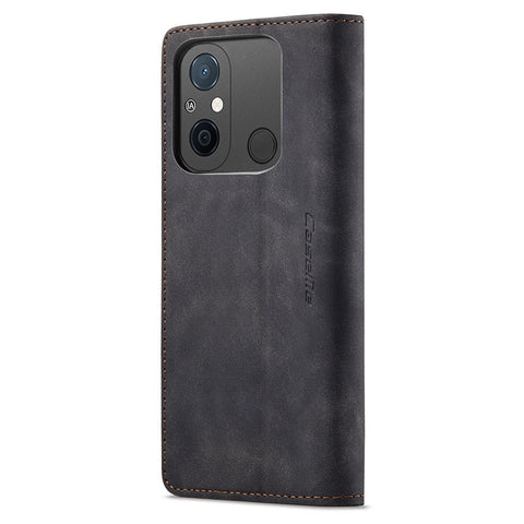 CASEME 013 Series For Xiaomi Redmi 12C 4G / 11A 4G Stand Phone Cover PU Leather Wallet Drop-proof Case