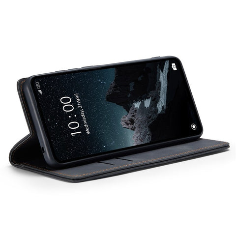 CASEME 013 Series For Xiaomi Redmi 12C 4G / 11A 4G Stand Phone Cover PU Leather Wallet Drop-proof Case