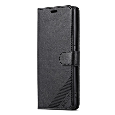 AZNS Mobile Phone Cover for Oppo Find X6 Drop-proof PU Leather Phone Case Stand Wallet Shell