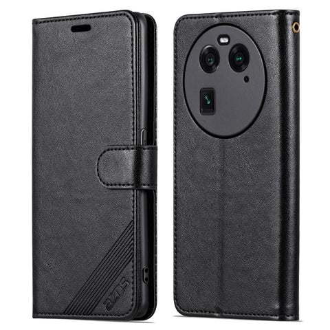 AZNS Phone Case for Oppo Find X6 Pro Mobile Phone Cover PU Leather Stand Wallet Shell