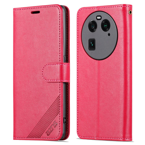 AZNS Phone Case for Oppo Find X6 Pro Mobile Phone Cover PU Leather Stand Wallet Shell