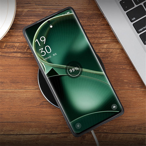 AZNS For Oppo Find X6 Imprinted PU Leather Coated TPU Cover Anti-drop Phone Case