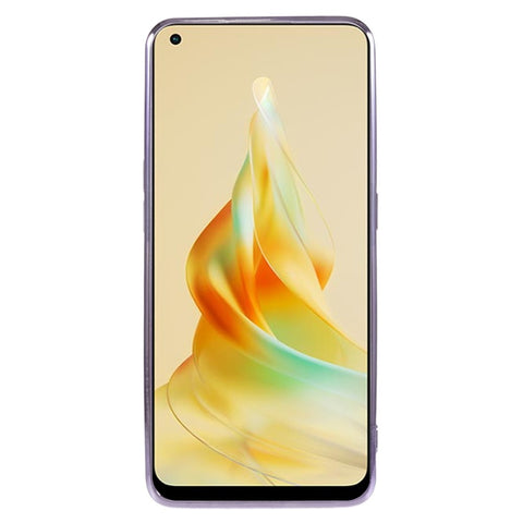 KADEM Rhinestone Flower Design Phone Case for Oppo Reno8 T 4G , Gradient Glitter Soft TPU Cover