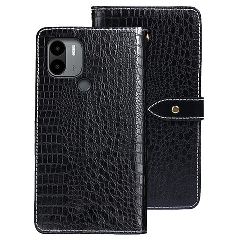 IDEWEI For Xiaomi Poco C51 4G PU Leather Wallet Phone Case Crocodile Texture Drop-proof Cover with Stand