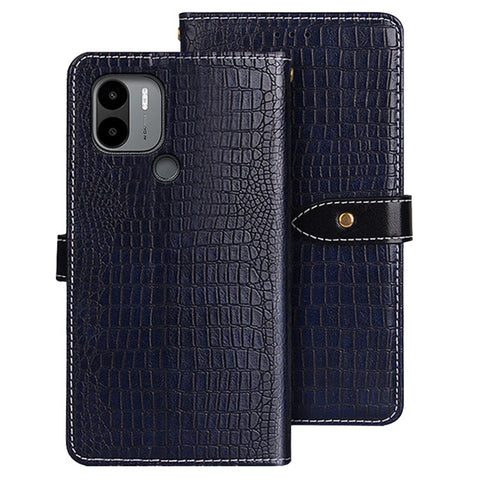 IDEWEI For Xiaomi Poco C51 4G PU Leather Wallet Phone Case Crocodile Texture Drop-proof Cover with Stand