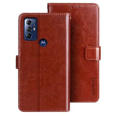 IDEWEI For Motorola Moto G Play (2023) 4G PU Leather Phone Case Crazy Horse Texture Stand Wallet Cover