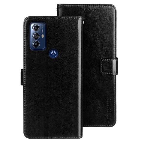 IDEWEI For Motorola Moto G Play (2023) 4G PU Leather Phone Case Crazy Horse Texture Stand Wallet Cover