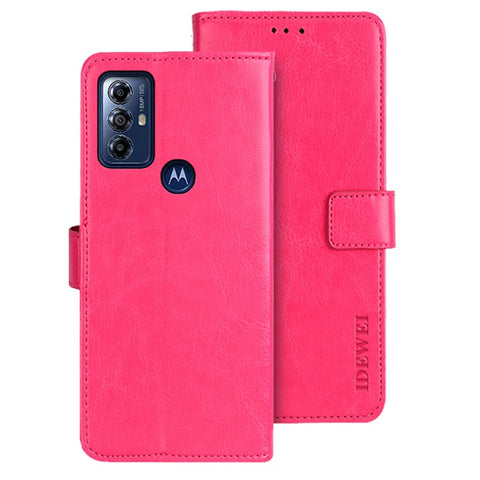 IDEWEI For Motorola Moto G Play (2023) 4G PU Leather Phone Case Crazy Horse Texture Stand Wallet Cover