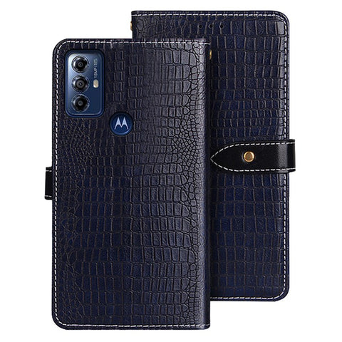 IDEWEI For Motorola Moto G Play (2023) 4G Wallet Phone Case Crocodile Texture PU Leather Cover with Stand