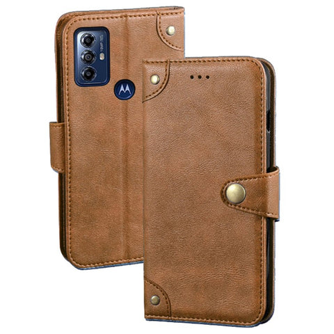 IDEWEI For Motorola Moto G Play (2023) 4G Anti-Dust PU Leather Wallet Case Cell Phone Stand Cover