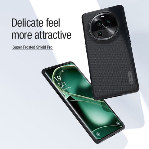 NILLKIN Frosted Shield Pro for Oppo Find X6 Pro Magnetic Phone Case PC+TPU Phone Cover