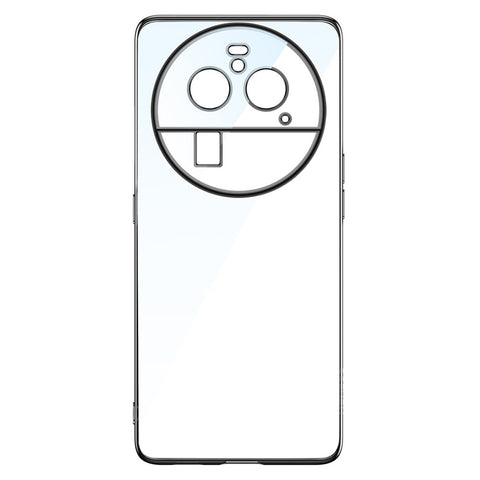 SULADA For Oppo Find X6 Pro Electroplating Straight Edge Back Cover Soft TPU Clear Phone Case