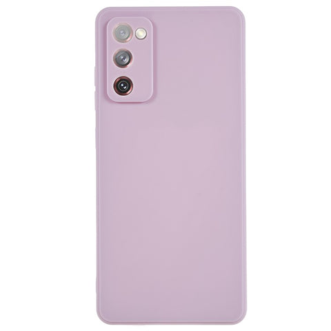 Straight Edge TPU Case for Samsung Galaxy S20 FE 4G / FE 5G / S20 Lite / S20 FE 2022 , Precise Cutout Shockproof Phone Cover