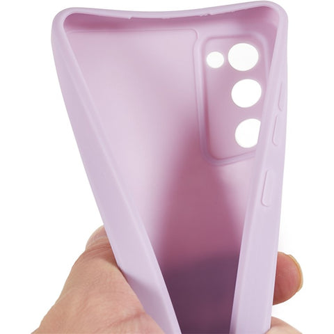 Straight Edge TPU Case for Samsung Galaxy S20 FE 4G / FE 5G / S20 Lite / S20 FE 2022 , Precise Cutout Shockproof Phone Cover