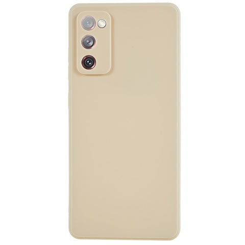Straight Edge TPU Case for Samsung Galaxy S20 FE 4G / FE 5G / S20 Lite / S20 FE 2022 , Precise Cutout Shockproof Phone Cover