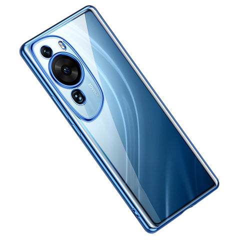 SULADA For Huawei P60 Art Straight Edge Back Cover Soft TPU Electroplating Clear Phone Case