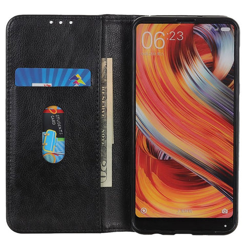For Samsung Galaxy F14 5G Magnetic Closure Split Leather Phone Cover Wallet Litchi Texture Cell Phone Case
