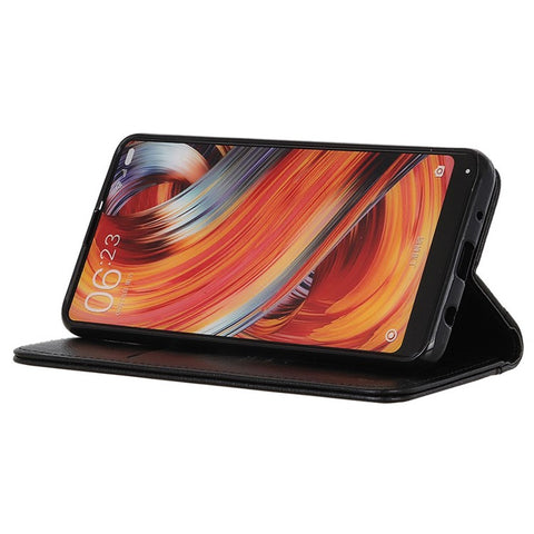 For Samsung Galaxy F14 5G Magnetic Closure Split Leather Phone Cover Wallet Litchi Texture Cell Phone Case