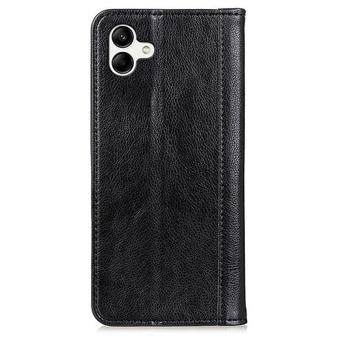 For Samsung Galaxy F14 5G Magnetic Closure Split Leather Phone Cover Wallet Litchi Texture Cell Phone Case