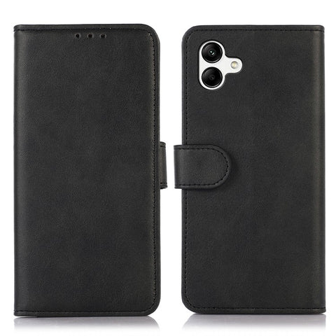Phone Stand Case for Samsung Galaxy F14 5G , PU Leather Wallet Cowhide Texture Cover
