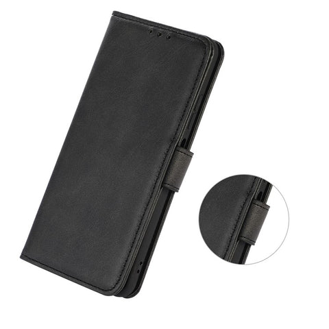 Phone Stand Case for Samsung Galaxy F14 5G , PU Leather Wallet Cowhide Texture Cover
