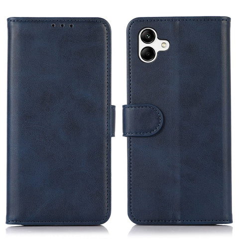 Phone Stand Case for Samsung Galaxy F14 5G , PU Leather Wallet Cowhide Texture Cover
