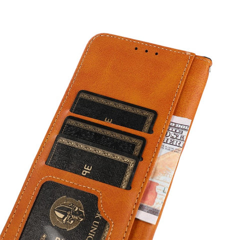 KHAZNEH For Samsung Galaxy F14 5G Leather Wallet Phone Case Cowhide Texture Stand Phone Cover