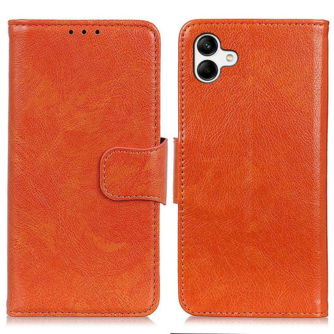 Phone Stand Shell for Samsung Galaxy F14 5G Nappa Texture Split Leather Phone Case Wallet Cover