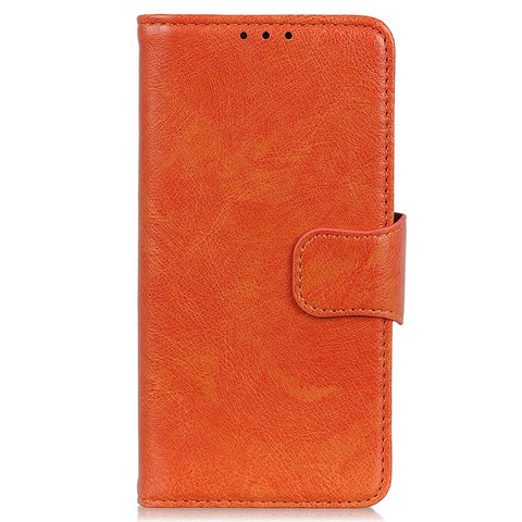 Phone Stand Shell for Samsung Galaxy F14 5G Nappa Texture Split Leather Phone Case Wallet Cover