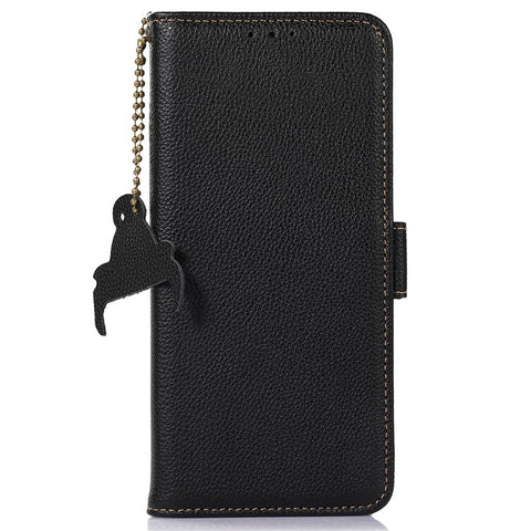 For Samsung Galaxy F14 5G Phone Wallet Case RFID Blocking Genuine Cow Leather Stand Cover