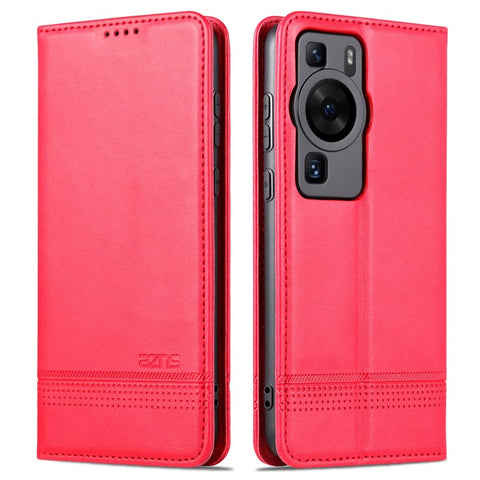 AZNS For Huawei P60 / P60 Pro PU Leather Phone Case Wallet Stand Anti-scratch Smartphone Cover