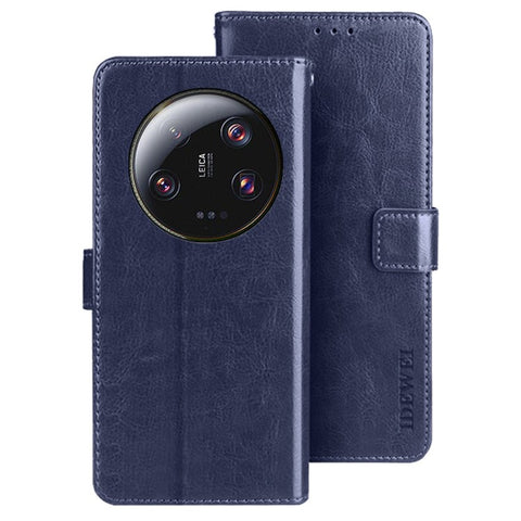 IDEWEI For Xiaomi 13 Ultra Crazy Horse Texture PU Leather Case Stand Wallet Cell Phone Cover