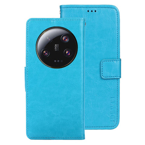 IDEWEI For Xiaomi 13 Ultra Crazy Horse Texture PU Leather Case Stand Wallet Cell Phone Cover