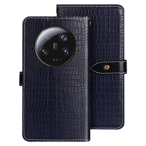 IDEWEI For Xiaomi 13 Ultra PU Leather Wallet Stand Case Crocodile Texture Phone Cover