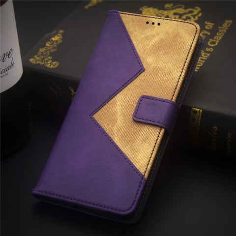 IDEWEI For Xiaomi 13 Ultra Color Splicing Leather Phone Case Card Slots Phone Stand Cover