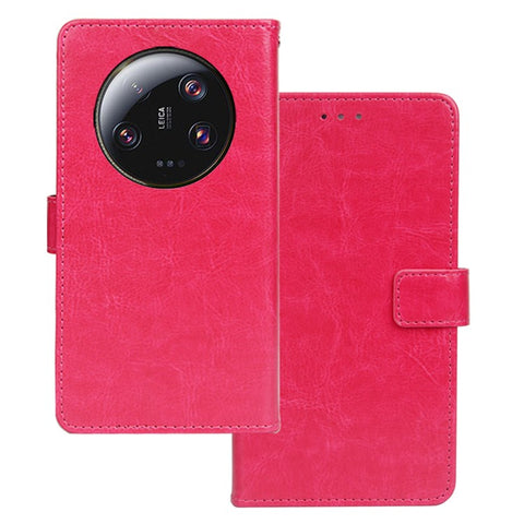 IDEWEI For Xiaomi 13 Ultra PU Leather Phone Cover Crazy Horse Texture Case with Stand Wallet