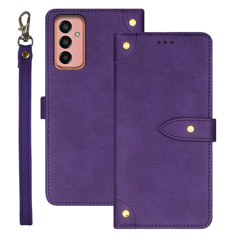 IDEWEI For Samsung Galaxy M13 4G Flip Stand Phone Case Scratch Proof Leather Cover with Card Slots