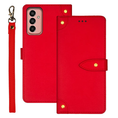 IDEWEI For Samsung Galaxy M13 4G Flip Stand Phone Case Scratch Proof Leather Cover with Card Slots
