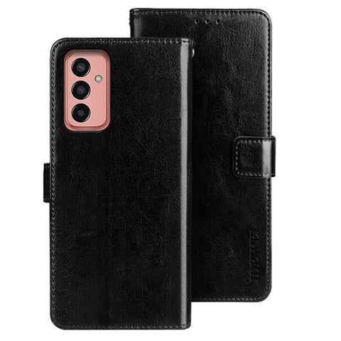 IDEWEI For Samsung Galaxy M13 4G Crazy Horse Texture Wallet PU Leather Stand Case Phone Cover