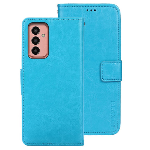 IDEWEI For Samsung Galaxy M13 4G Crazy Horse Texture Wallet PU Leather Stand Case Phone Cover