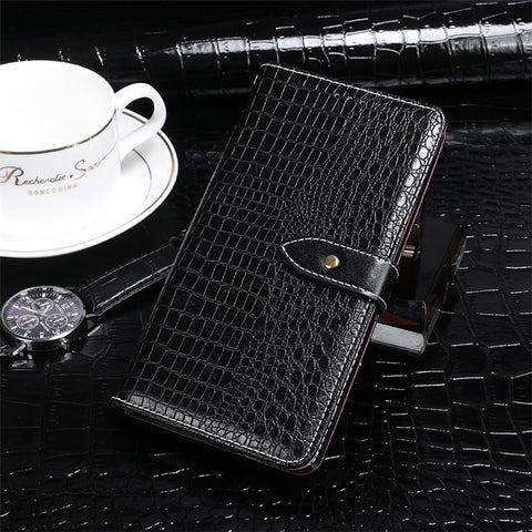 IDEWEI For Samsung Galaxy M13 4G PU Leather Crocodile Texture Phone Case Wallet Stand Cover