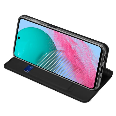 DUX DUCIS Skin Pro Series for Samsung Galaxy M54 5G / F54 5G PU Leather Card Slots Case Flip Stand Phone Cover