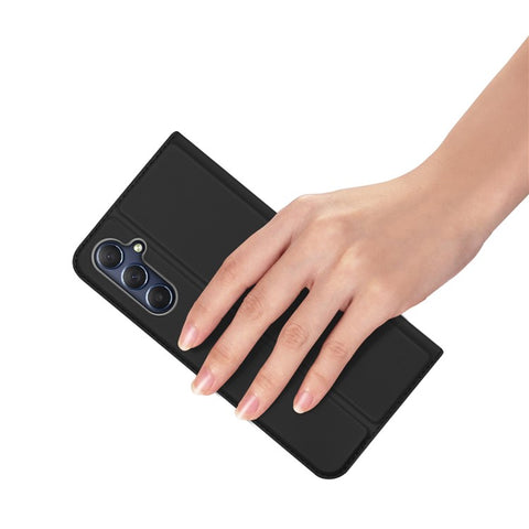 DUX DUCIS Skin Pro Series for Samsung Galaxy M54 5G / F54 5G PU Leather Card Slots Case Flip Stand Phone Cover