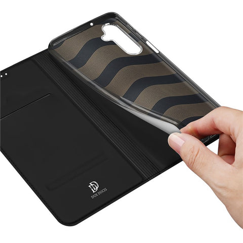 DUX DUCIS Skin Pro Series for Samsung Galaxy M54 5G / F54 5G PU Leather Card Slots Case Flip Stand Phone Cover