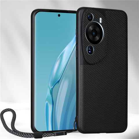 VILI TC Series for Huawei P60 Art Drop-proof  Phone Case Textured PU Leather Coated TPU Back Cover