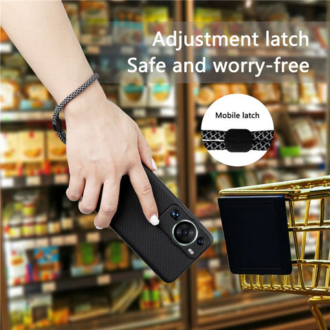 VILI TC Series Phone Case for Huawei P60 , Shockproof Textured PU Leather Coated TPU Back Cover