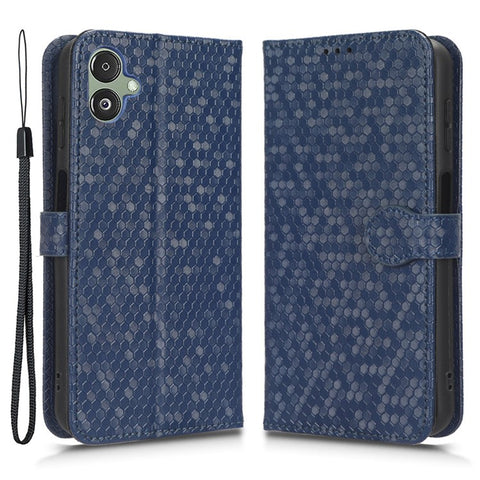For Samsung Galaxy F14 5G Stand Wallet Phone Case PU Leather Dot Pattern Imprinted Smartphone Cover